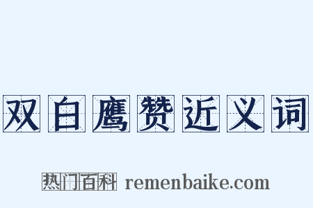 双白鹰赞近义词是什么意思的图片